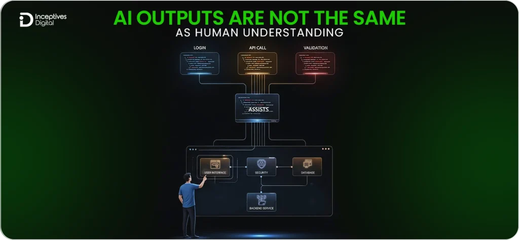 AI Outputs Are Not the Same as Human Understanding